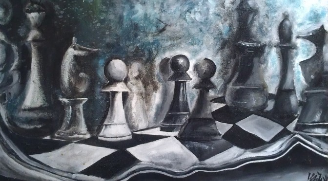 "Chess" acrylic