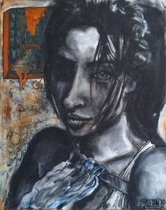 "The Breeze Runs After" Oil and Charcoal