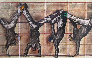 "David's Dance of the Frets" Mixed Media