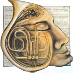 "French Horn" Acrylic