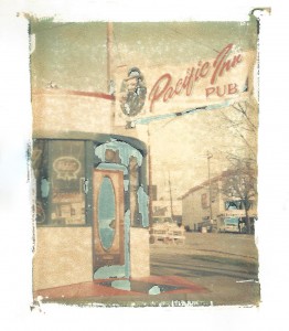 " P.I. Pub " Polaroid Transfer